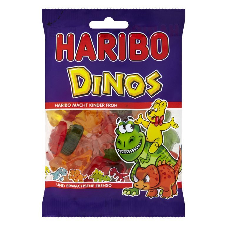 Haribo Dinos Żelki Owocowe W Kształcie Dinozaurów Owocowa Przekąska 100G