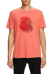 ESPRIT T-shirt męski, 640/Coral Red, XS - Koszulki męskie - miniaturka - grafika 1
