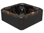 Baseny ogrodowe - HYDROSAN - Wanna SPA Jacuzzi ogrodowe z hydromasażem 5-osobowa 200x200 cm 230V MAGMA GOLD OBUDOWA ANTRACYT SPA752 - miniaturka - grafika 1
