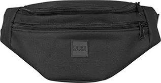 Torby męskie - Urban Classics Double-Zip Shoulder Bag Unisex torba na pasek czarna Basics, styl casualowy, streetwear, Blk/Blk., 39, torba na ramię - grafika 1