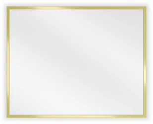 Mexen Loft lustro łazienkowe prostokątne 50 x 40 cm, rama złota - 9852-050-040-000-50 - Lustra - miniaturka - grafika 1