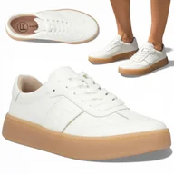 Półbuty damskie - Sneakersy Damskie SKÓRZANE FILIPPO Wygodne Półbuty Białe Sportowe Modne 41 - miniaturka - grafika 1
