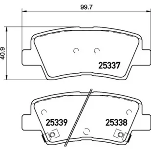 Klocki hamulcowe - komplet BREMBO P 30 106 - Klocki hamulcowe - miniaturka - grafika 1