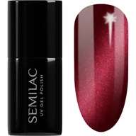 Lakiery hybrydowe - Lakier Hybrydowy Semilac 467 - Red Candle Flash 7ml - miniaturka - grafika 1
