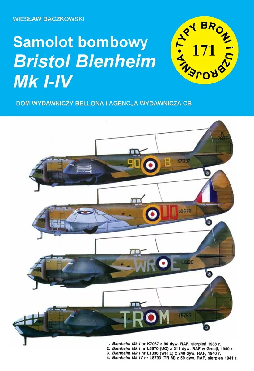 Bączkowski Wiesław Samolot bombowy Bristol Blenheim Mk I-IV