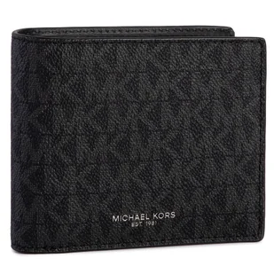 Duży Portfel Męski Michael Kors Greyson 39F9LGYF5P Czarny - Portfele - miniaturka - grafika 1