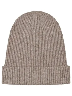 ONLY Czapka beanie "Zenna" w kolorze jasnobrązowym - Czapki damskie - miniaturka - grafika 1