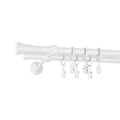 Karnisze - Karnisz podwójny TULUZA 240 cm 16/16 mm biały - miniaturka - grafika 1