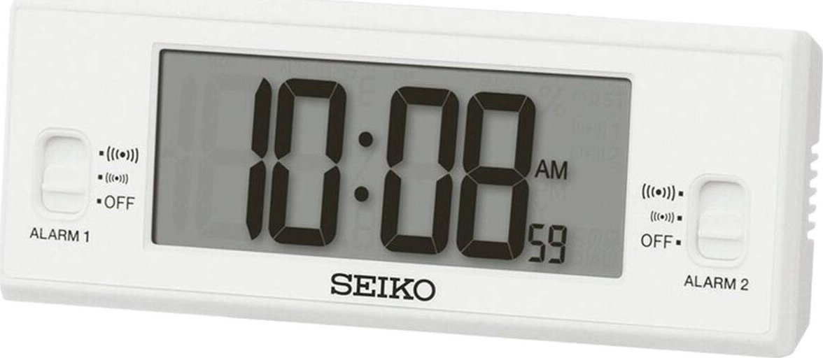Budzik Seiko QHL093W Termometr Higrometr .