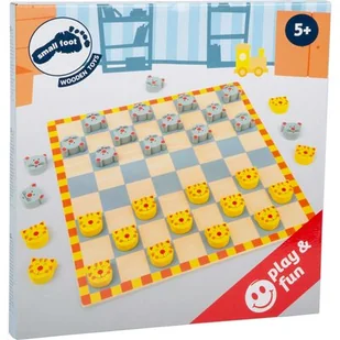 Small Foot Design Warcaby - kot i mysz 7354 - Gry planszowe - miniaturka - grafika 1