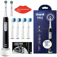 Końcówki do szczoteczek elektrycznych - Szczoteczka Oral-B Pro 1 Series Black +  4x końcówki zamienne - miniaturka - grafika 1
