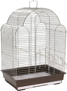 Panama Pet klatka dla ptaków, 42x30x57 cm, srebrno-brązowa - Klatki i wyposażenie dla ptaków - miniaturka - grafika 1