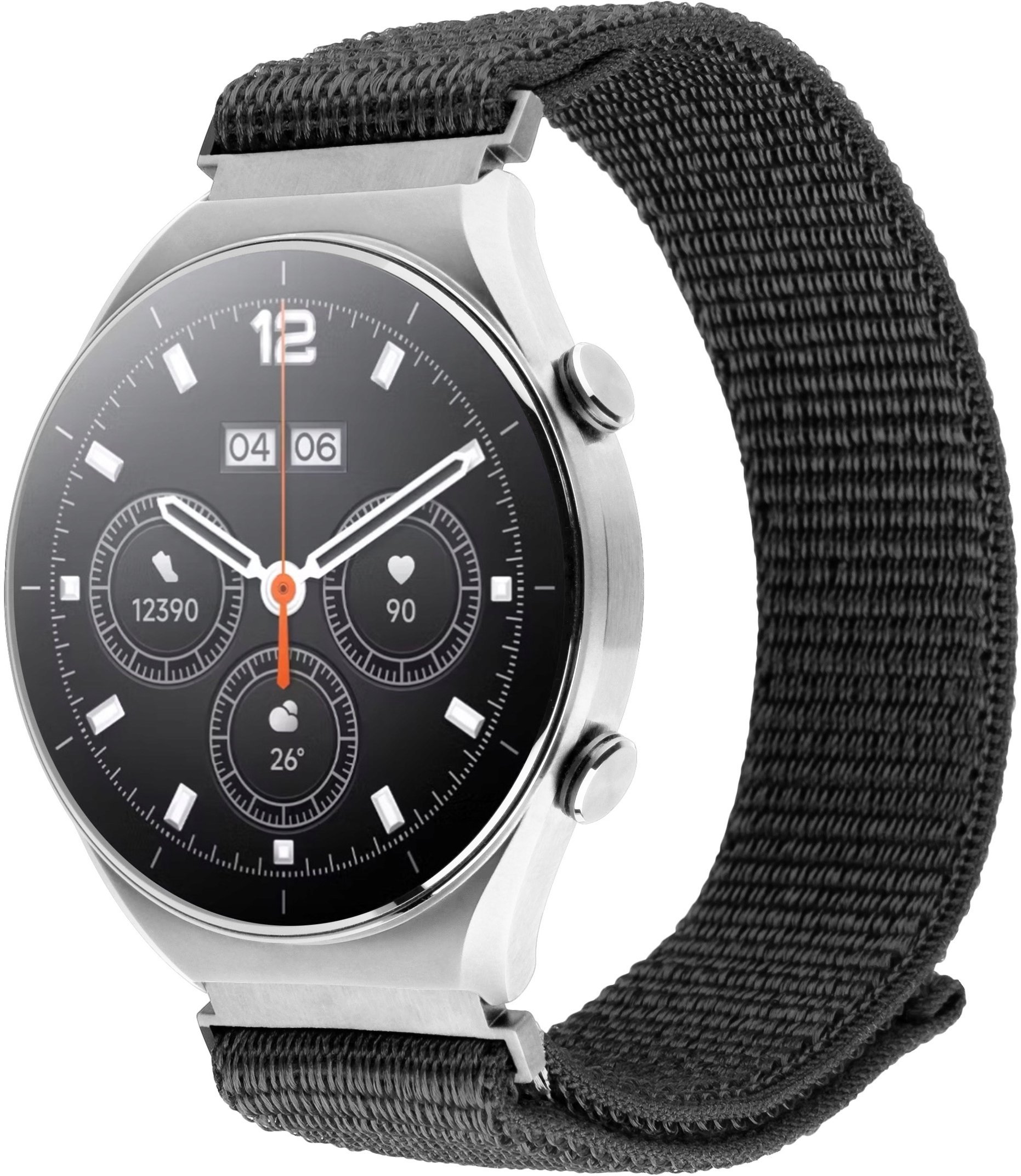 Fixed Nylonowy pasek Sporty Strap s Quick Release 18mm pro smartwatch, ciemnoszary