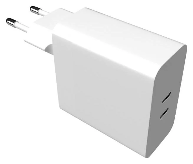 Fixed 2x USB-C, obsługa PD, 65W, biała