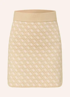 Guess Spódnica Z Dzianiny beige - Spódnice - miniaturka - grafika 1