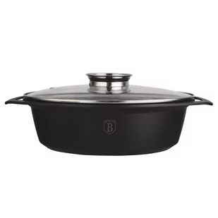 Brytwana Berlinger Haus owalna ze szklaną pokrywą 33,5 cm Strong Mold Seria BH/1460N - Brytfanny - miniaturka - grafika 1