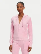 Bluzy damskie - Juicy Couture Bluza Robertson JCAP176 Różowy Slim Fit - miniaturka - grafika 1