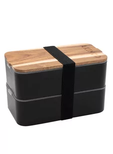 Lunchbox Bento + torba termiczna Akinod 11H58 - black / grey - Lunch boxy - miniaturka - grafika 2