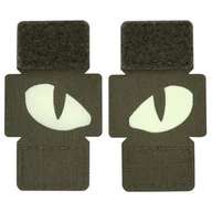 Odzież taktyczna i umundurowanie - Naszywka M-Tac Tiger Eyes Laser Cut (para) - Ranger Green (51140023) - miniaturka - grafika 1
