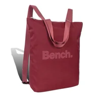 Plecaki - Bench czerwony, jeżynowy kolorowy plecak nylonowy plecak miejski sklep damski 30x40x13 plecak damski D2ORI303R - miniaturka - grafika 1