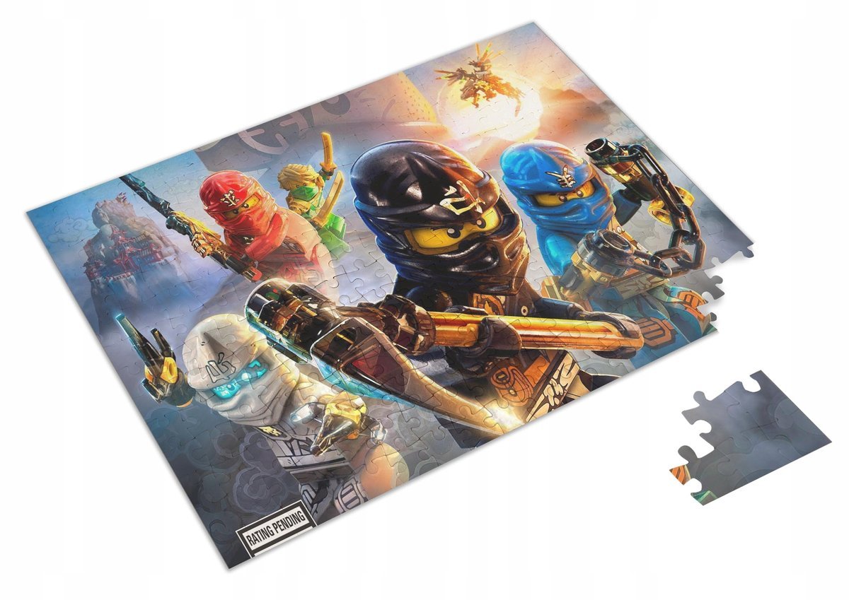 PUZZLE Lego Ninjago Postacie + IMIĘ Pudełko 120 el.