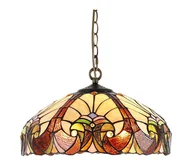 Lampy sufitowe - Prezent 1700 - Żyrandol na łańcuchu TIFFANY XX 2xE27/60W/230V - miniaturka - grafika 1