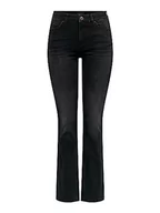 Spodnie damskie - Bestseller A/S Damskie spodnie jeansowe ONLBLUSH MID Flared DNM TAI1099 NOOS ze stretchem, Washed Black, XXXL/32, Washed Black, (3XL) W / 32L - miniaturka - grafika 1