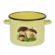 Garnki - Garnek emaliowany bez pokrywki 20 cm Grzybki - 20cm - miniaturka - grafika 1