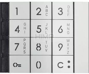 Bticino SFERA: Plakietka alfanumeryczna modułu klawiatury - Aluminium Legrand 353011 353011 - Akcesoria do domofonów i wideodomofonów - miniaturka - grafika 1