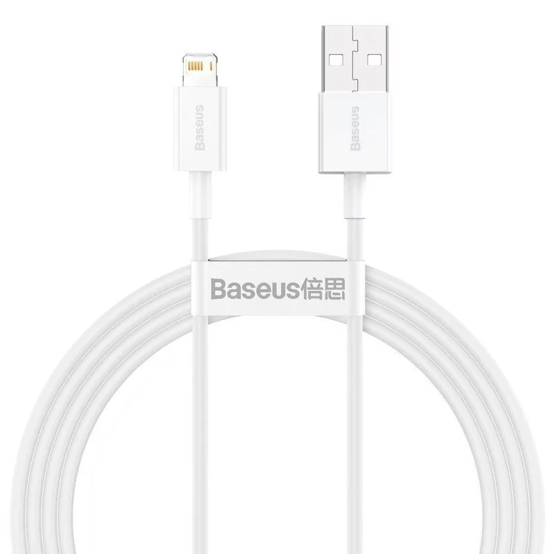 Baseus Kabel USB do Lightning Superior Series, 2.4A, 1,5m (biały)