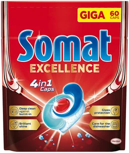 Kapsułki do zmywarek Somat Excellence 4 in 1 60szt. - Środki do zmywarek - miniaturka - grafika 1