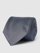 Krawaty i muchy męskie - Krawat jedwabny ze wzorem na całej powierzchni - miniaturka - grafika 1