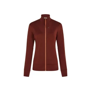 Bluza damska Icebreaker Merino 260 Quantum IV LS Zip Port/Cedar Wood XS - Bluzy damskie Bluza damska Icebreaker Merino 260 Quantum IV LS Zip Port/Cedar Wood XS - Bluzy damskie - miniaturka - grafika 1