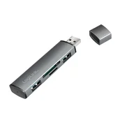 Huby USB - Hub USB 3.2 Gen2 2-portowy z Czytnikami Kart, Logilink, UA0394 - miniaturka - grafika 1