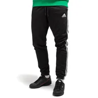 Spodnie sportowe męskie - Spodnie dresowe adidas Essentials French Terry Tapered 3-Stripes GK8829 - czarne - Adidas - miniaturka - grafika 1