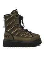 Botki damskie - REPLAY Botki Melrose Lace Lace-Up GWF2H.000.C0012T Zielony - miniaturka - grafika 1