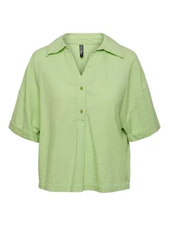 Bluzki damskie - Pieces Bluzka w kolorze zielonym - grafika 1