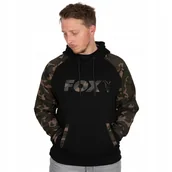 Inne akcesoria dla wędkarzy - BLUZA WĘDKARSKA FOX BLACK RAGLAN HOODIE R. XXL - miniaturka - grafika 1
