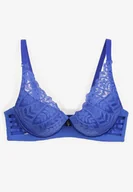 Biustonosze - Niebieski Biustonosz o Koronkowym Wykończeniu Brenena - miniaturka - grafika 1