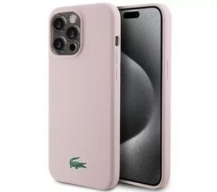 Lacoste LCHMP15XSLOI Hardcase Silicone MagSafe do iPhone 15 Pro Max Różowy - Etui i futerały do telefonów - miniaturka - grafika 1