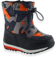 Buty dla chłopców - Dziecięce śniegowce na zamek Wojtyłko 23033 Czarne - miniaturka - grafika 1