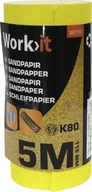 Akcesoria do urządzeń pomiarowych - Dedra Work>it® K80 Sandpapir 11,5×500 cm 1 rulle - miniaturka - grafika 1