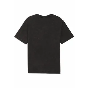 Męska koszulka Essentials Elevated o luźnym kroju z efektem sprania PUMA Black - Koszulki sportowe męskie - miniaturka - grafika 1