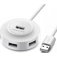 Huby USB - Hub UGREEN CR106, Adapter 4w1, 4xUSB, 1m (biały) - miniaturka - grafika 1