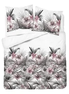 Pościel - Pościel satynowa 160x200 5479b różowe kwiaty - miniaturka - grafika 1