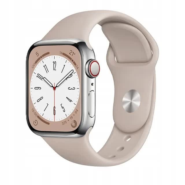 Pasek Silikonowy Do Apple Watch 1-8 38/40/41mm BEŻ