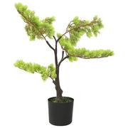 Sztuczne kwiaty - vidaXL Sztuczne bonsai z cyprysu, z doniczką, 60 cm, zielone - miniaturka - grafika 1