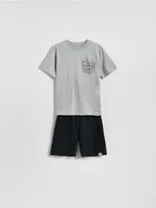 Skarpetki dla dzieci - Reserved - Bawełniana piżama Toca Boca - szary - miniaturka - grafika 1