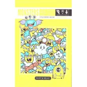 Rozwój osobisty - Kolorowanka antystresowa Monsters - miniaturka - grafika 1