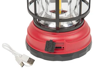 71-456# Latarka kempingowa led usb-c 9w czerwona - Latarki - miniaturka - grafika 2